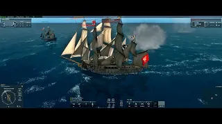 Black Pearl & Queen Anne's Revenge vs Le Gros Ventre NAVAL ACTION 21:9 3440x1440 AMD1950x RTX4090HOF