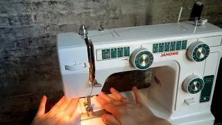 ВИДЫ ШВОВ в швейной машине Janome L22