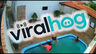 Teenager Saved After Hair Is Sucked Down Pool Drain || ViralHog