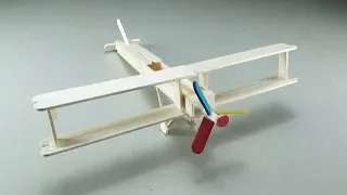 How to Make a DIY Toy Plane from Popsicle Sticks