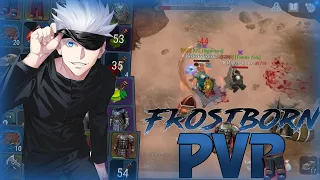 insane pvp against teamer and New staff☃️🔥..! (frostborn pvp)