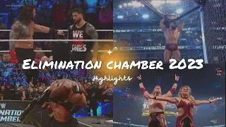 WWE Elimination Chamber Full Highlights and Results | 2023 | Wwe Elimination Chamber