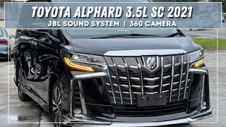 Toyota Alphard 3.5L SC 2021 JBL sound system and 360 camera #fyp #toyota #alphard