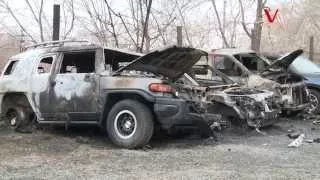 Три автомобиля сгорели ночью во Владивостоке