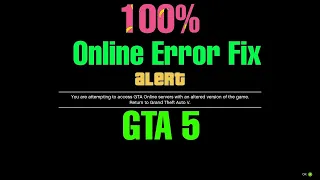 FIX GTA 5 Error You Are Attempting to Access GTA ONLINE Server With An Altered Version (2021)