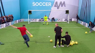 How many volleys can the Liverpool fans score in 60 seconds?! | Soccer AM Volley Challenge