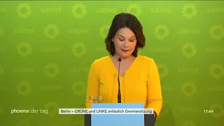 Pressekonferenz der Grünen anlässlich der Gremiensitzung am 15.04.19