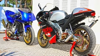 APRILIA RS 250 & YAMAHA RD 500 V4