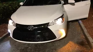 Easy Install: DRL LED's on 2017 Toyota Camry SE Fog/Turn Signal Lights