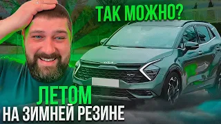 Зимние шины летом тест: торможение, разгон, последствия