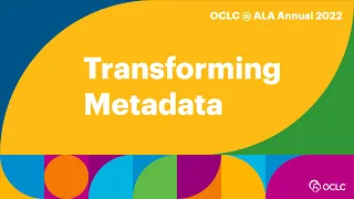 Transforming Metadata