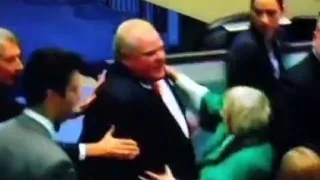 Toronto mayor plows into council member