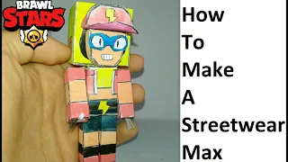 How to make Streetwear Max. Summer of monsters skin. Papercraft Brawl Stars. Making Streetwear Max