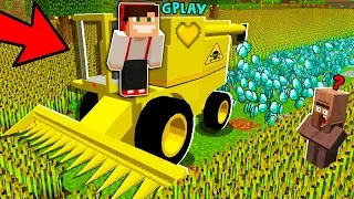 FARMER GPLAY UPRAWIA DIAMENTY NA SWOIM POLU W MINECRAFT?!