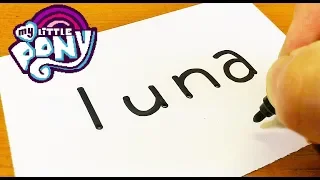 How to draw LUNA（Princess Luna｜My Little Pony）turn words into a cartoon