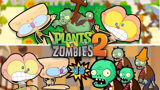 Mongo e Drongo em 2 episódios de Plantas VS Zumbis - Plants vs Zombies em desenho animado