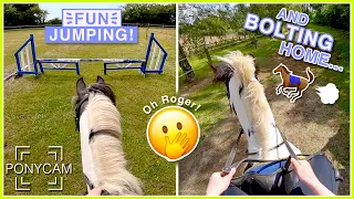 Showjumping Lesson! Roger Bolted...?!! | GoPro