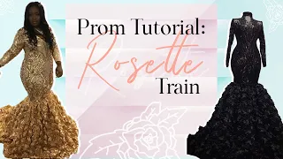 How to Sew a Rosette Mermaid Train (Non-Circle Skirt Method)