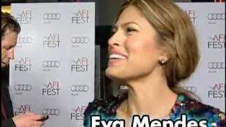 Eva Mendes On The Red Carpet at AFI Fest Presented by Audi
