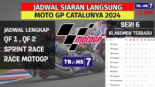Jadwal Motogp Catalunya 2024~GP Catalan 2024 Seri ke 6~Klasemen Motogp 2024~Jadwal Motogp 2024~Live