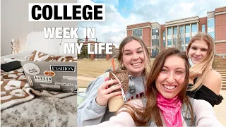 first week back to spring semester | College week in my life