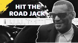 Hit the road Jack - Ray Charles (Guitar Tab/Tutorial)