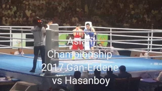 Ganhuyag Gan-Erdene Mongolia vs Uzvekstan Asian championship 2017