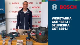 Bosch PRO akumulatorowa wkrętarka GSR 185-LI i wyrzynarska GST 185-LI