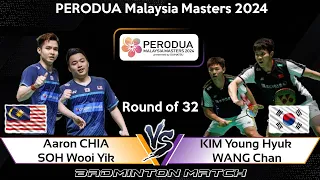 Aaron CHIA /SOH Wooi Yik vs KIM Young Hyuk /WANG Chan | Malaysia Masters 2024 Badminton