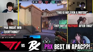 VALORANT Pros and Streamers react to PRX Defeating T1