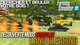 DÉFRICHEZ et BRULEZ votre BOIS sur Farming simulator 22 !!! 😵 Mod Land Clearing (Pc/Consoles)