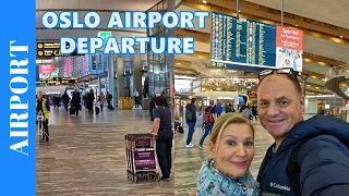 OSLO AIRPORT Departure Process - Inside Oslo Gardemoen Airport in Norway - Airport Tour