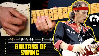 Sultans of Swing FULL Solos | Tab & Guitar Lesson | Cover TCDG