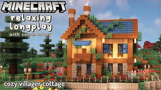 Cozy Villager Cottage🥕Minecraft Relaxing Longplay With Commentary
