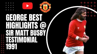 George Best | 7-A-Side Game Highlights | 1991 (Legends v Man City)