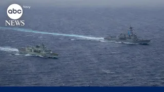 Close call for Chinese, US warships l WNT