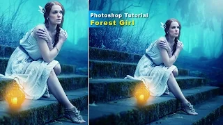 Photoshop Photo Manipulation | Forest Girl