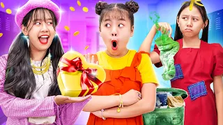 Rich Student Vs Poor Student! Who Will Be A Real Friend? - Funny Stories About Baby Doll Family
