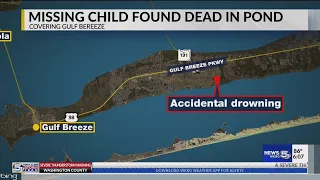 Accidental drowning investigation of missing child