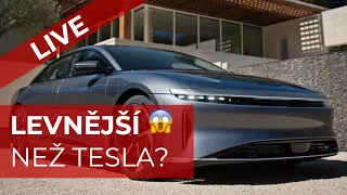 Nový Lucid Air Pure je levnější než Tesla! | LIVE