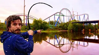 Fishing the ABANDONED SIX-FLAGS THEME PARK!