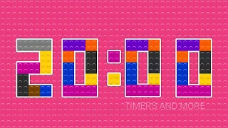 20 Minutes Colourful LEGO Inspired Countdown Timer