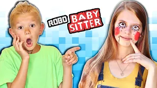 My Sister Is A ROBOT! Escape The BabySitter Sister Robot!