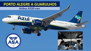 VOANDO NO COCKPIT DO A320 DA AZUL - PORTO ALEGRE X GUARULHOS - EP. 505