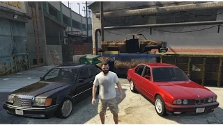 GTA V | BMW E34 5 Series vs. MERCEDES W124 E-Class | GTA 5 MOD