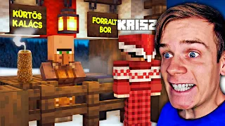 ADVENTI VÁSÁRT ÉPÍTÜNK! 🎄 | Karácsonyi Minecraft #8