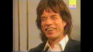 Mick Jagger - article & interview on GMTV, UK TV, 6 February 1993