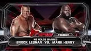 Brock Lesnar VS Mark Henry 1 AUGUST 2002!