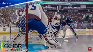 NHL 22 3 Goals In Last Minute! Competitive Game! Colorado Avalanche vs Vancouver Canucks 4K60FPS PS5
