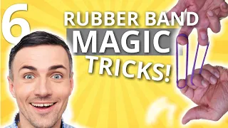 Easy Rubber Band Magic Tricks  Anyone Can Do - 6 Rubber Band Magic Tricks #rubberbandmagictricks